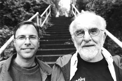 Photo of author Bob Regan, on the right, and photographer Tim Fabian, on the left. The Steps of Pittsburgh: Portrait of a city. The Local History Company, publishers of history and heritage.